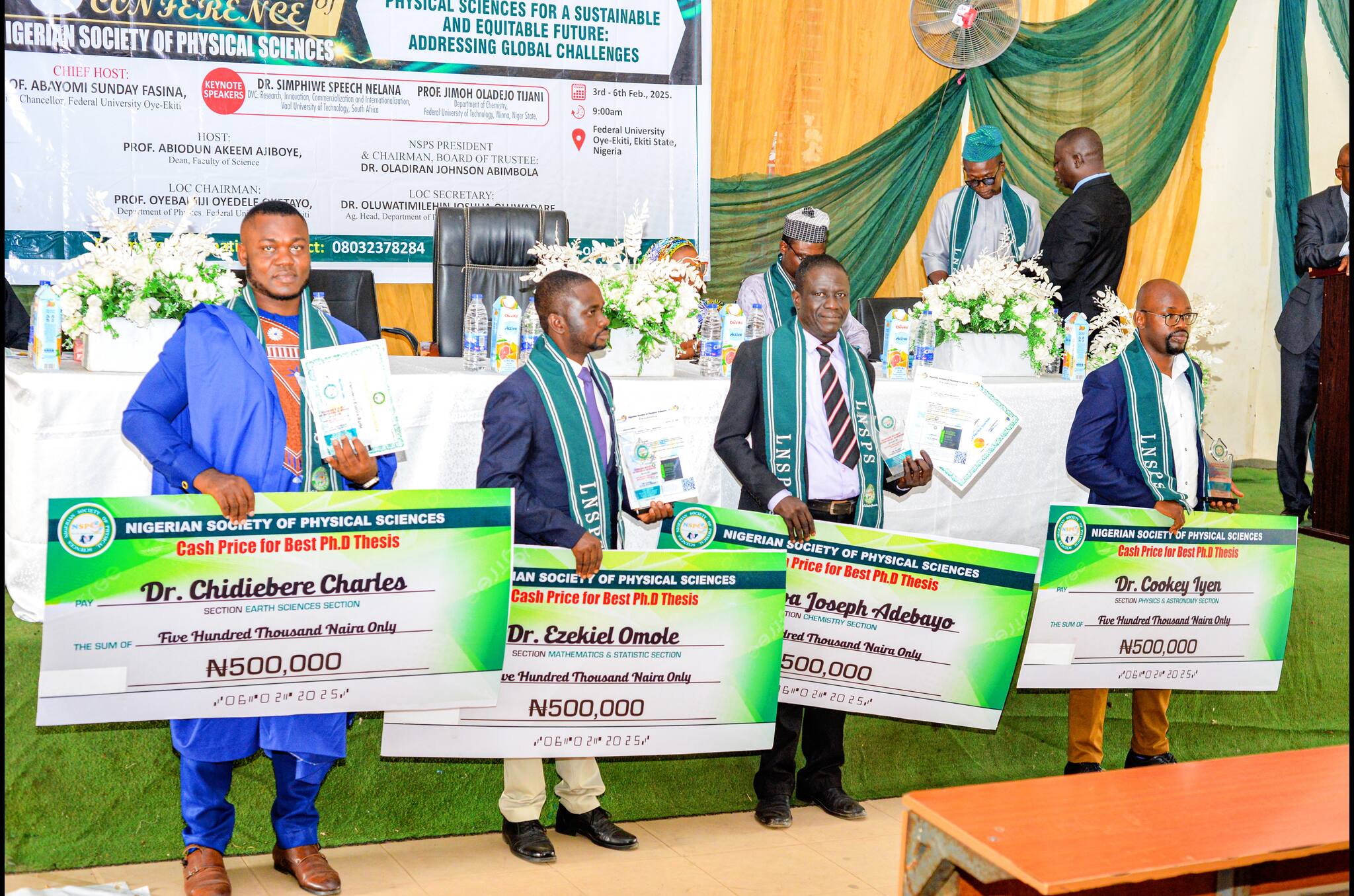 Recipients of NSPS PhD Thesis Award 2024-2025